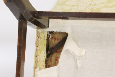 George III Mahogany Library Armchair, Late 18th C.