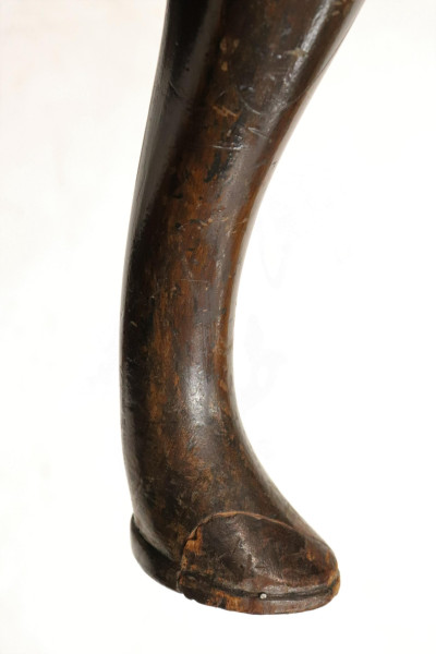 Queen Anne Style Mahogany Wing Armchair