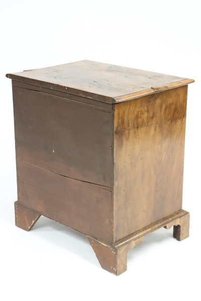 George II Inlaid Walnut Bachelor's Chest, 18th C.