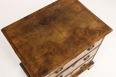 George II Inlaid Walnut Bachelor's Chest, 18th C.