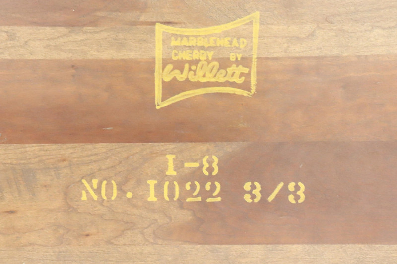 Pr Late Federal Style Turned Cherry Beds by Willet