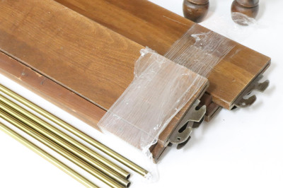 Pr Late Federal Style Turned Cherry Beds by Willet