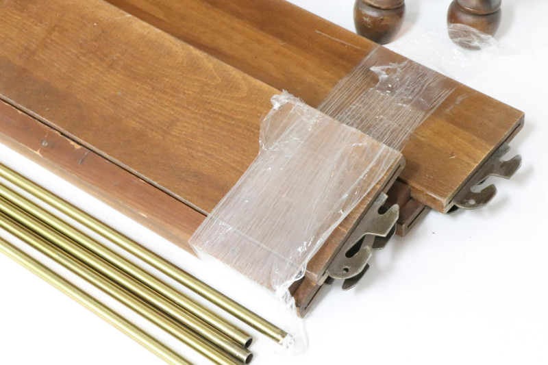 Pr Late Federal Style Turned Cherry Beds by Willet