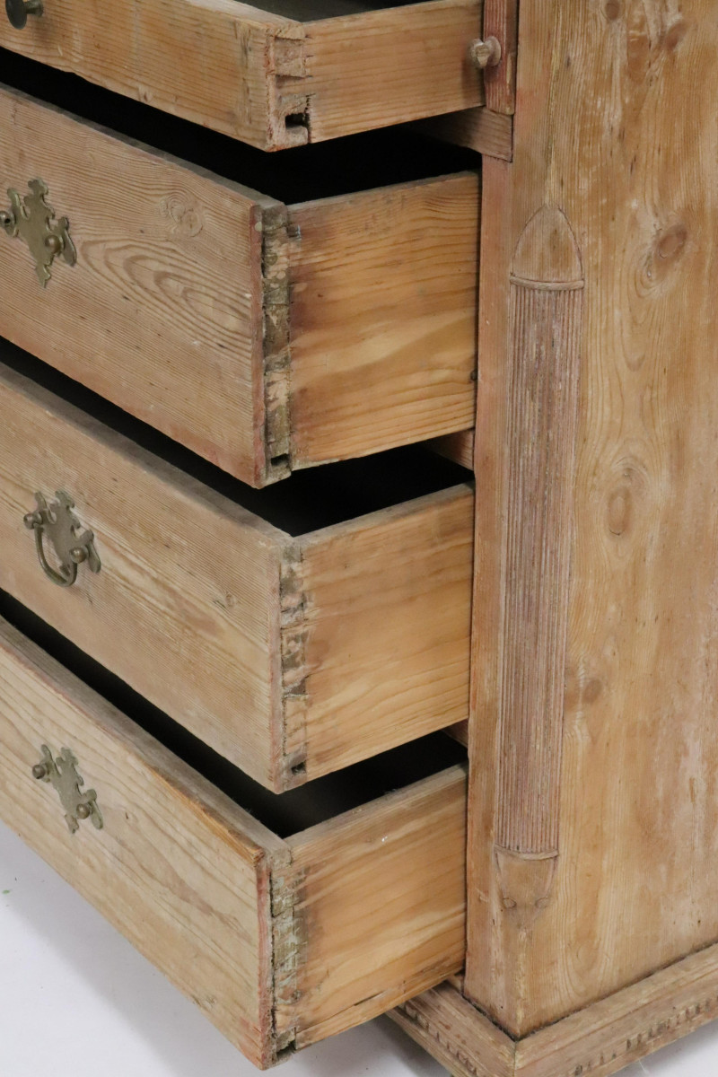 Continental Neo-Classic Pine Bureau, 18th C.