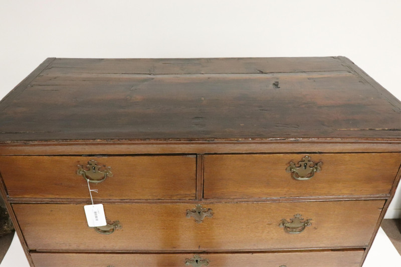 George III Oak Chest on Chest, 18th C.