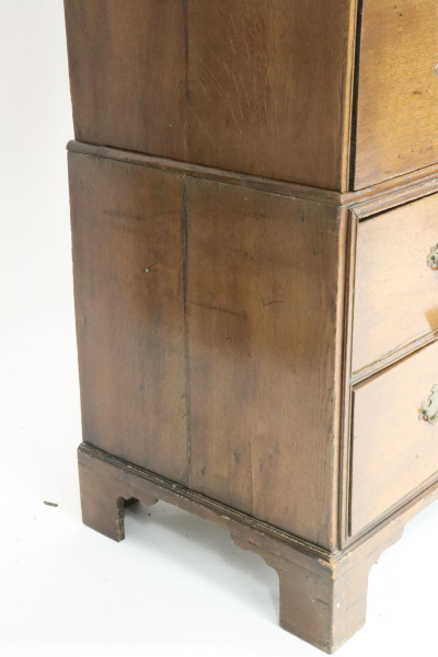 George III Oak Chest on Chest, 18th C.