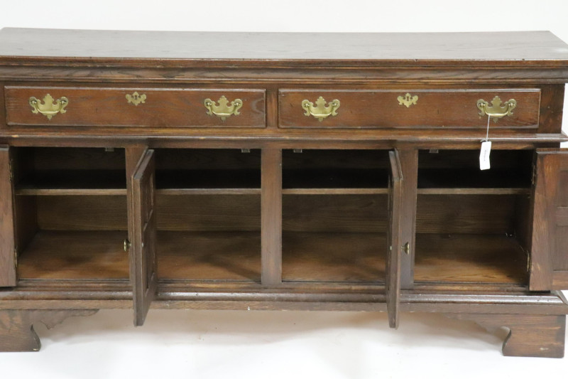 Jacobean Style Oak Server by Cushmen Colonial