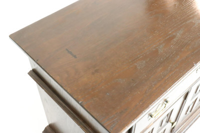 Jacobean Style Oak Server by Cushmen Colonial