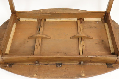 French Provincial Beechwood Dropleaf Dining Table