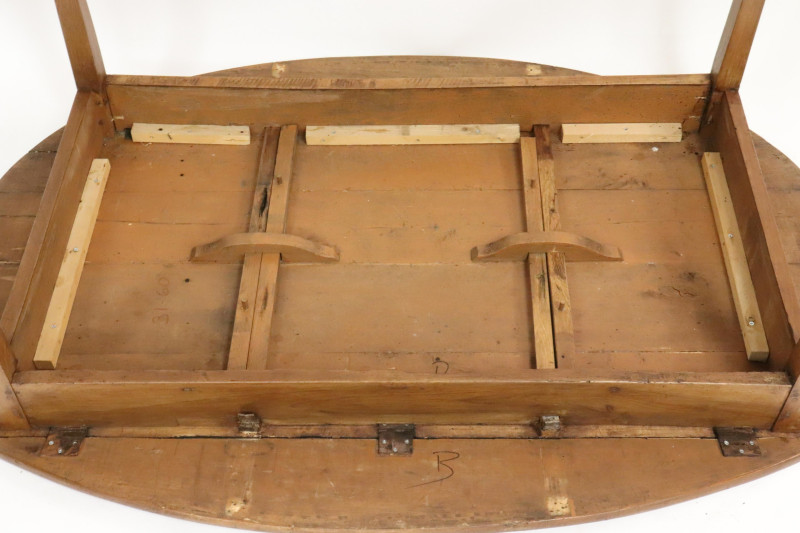 French Provincial Beechwood Dropleaf Dining Table