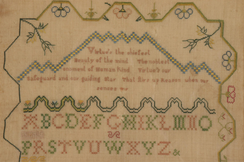 English Sampler &amp; Sterling Repousse Pitcher