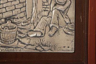 English Sampler &amp; Sterling Repousse Pitcher