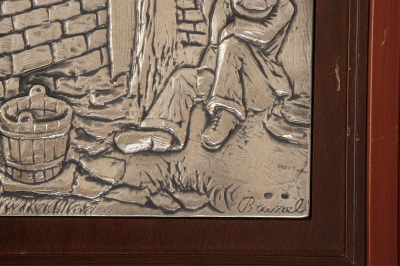 English Sampler &amp; Sterling Repousse Pitcher