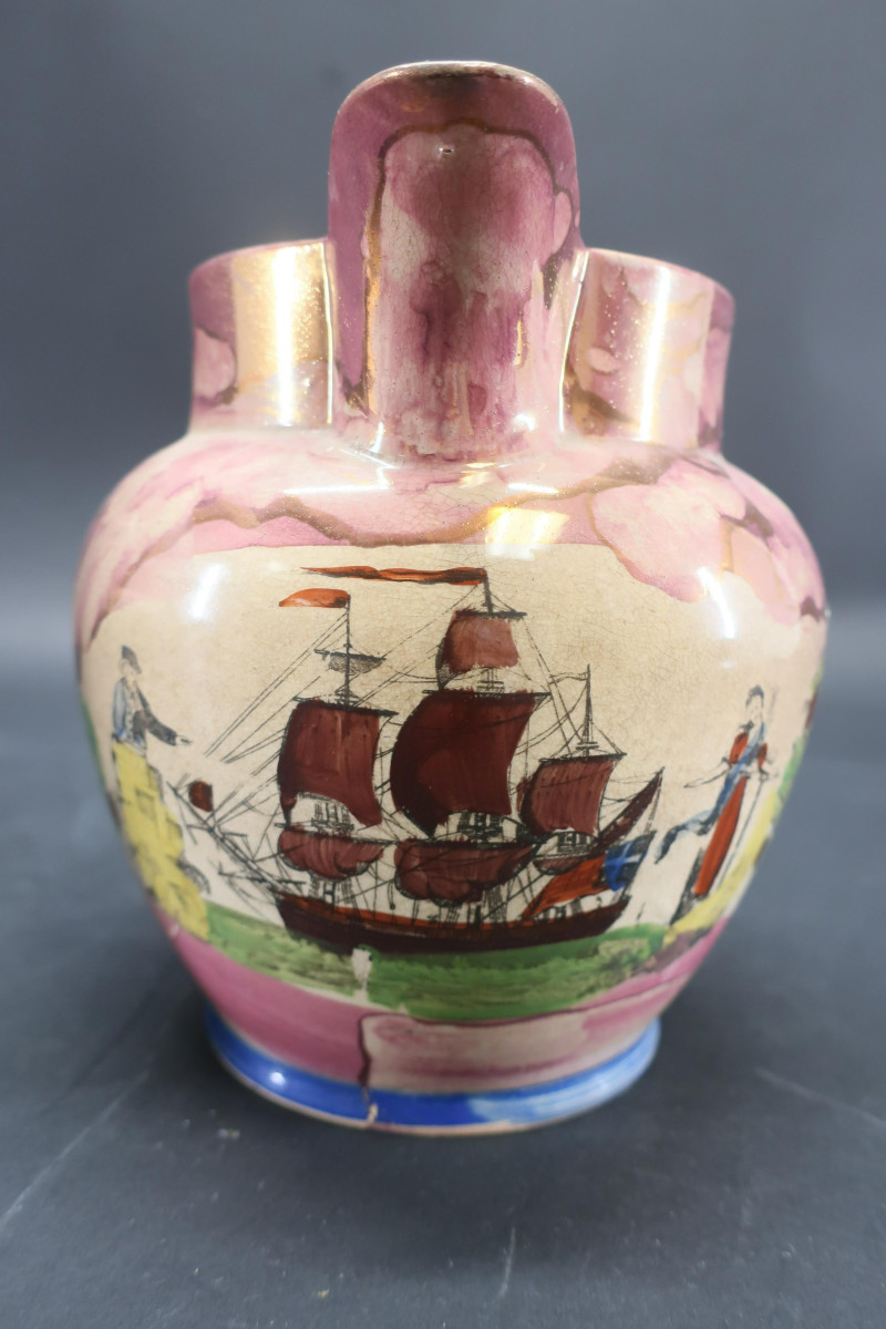 3 Sunderland Lusterware Pitchers