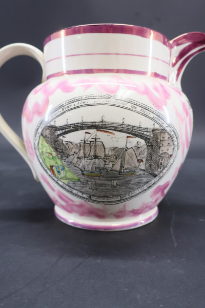 3 Sunderland Lusterware Pitchers