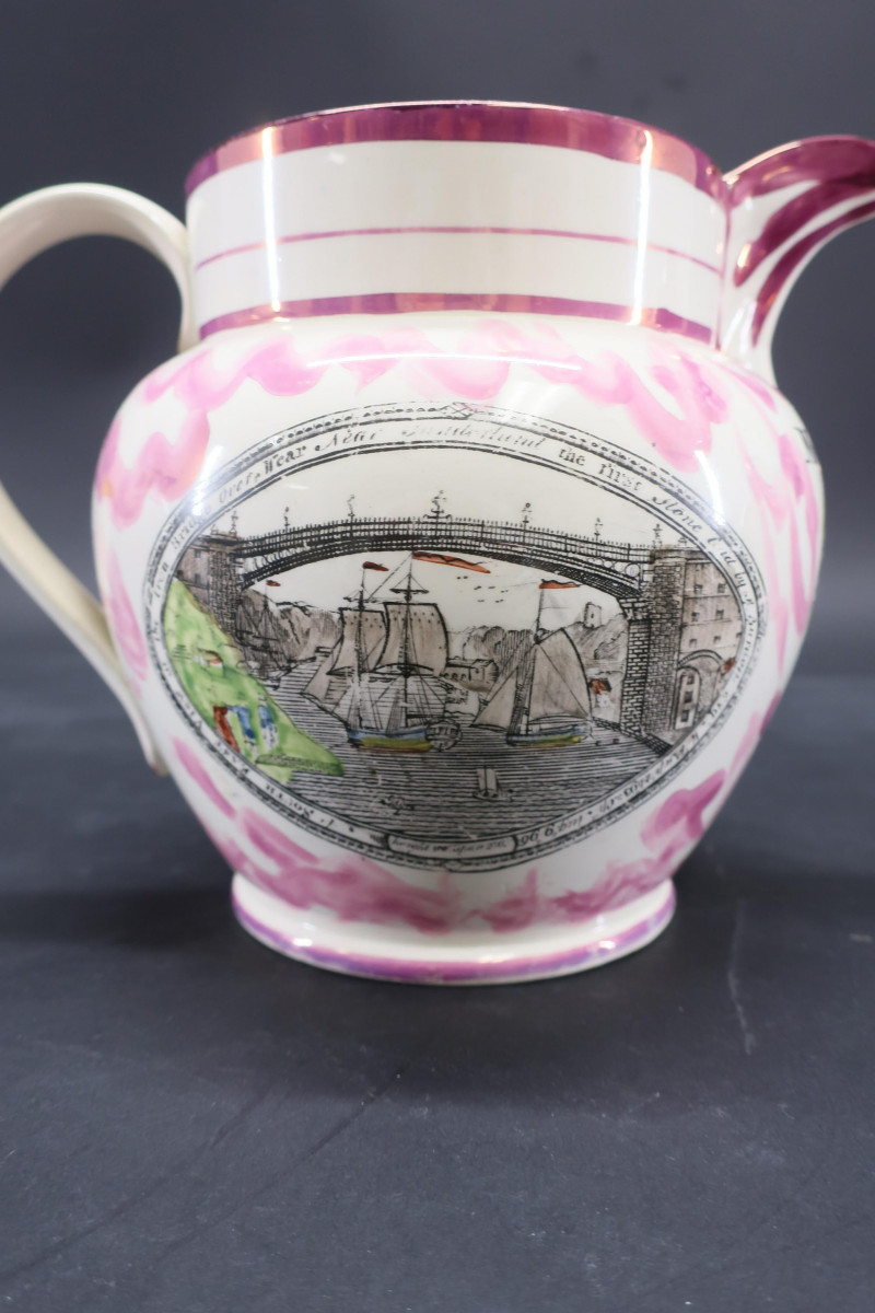 3 Sunderland Lusterware Pitchers