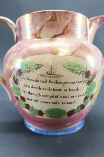 3 Sunderland Lusterware Pitchers