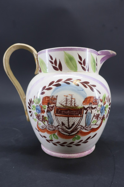 3 Sunderland Lusterware Pitchers