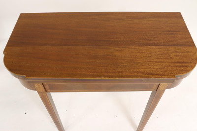 George III Style Inlaid Mahogany Games Table