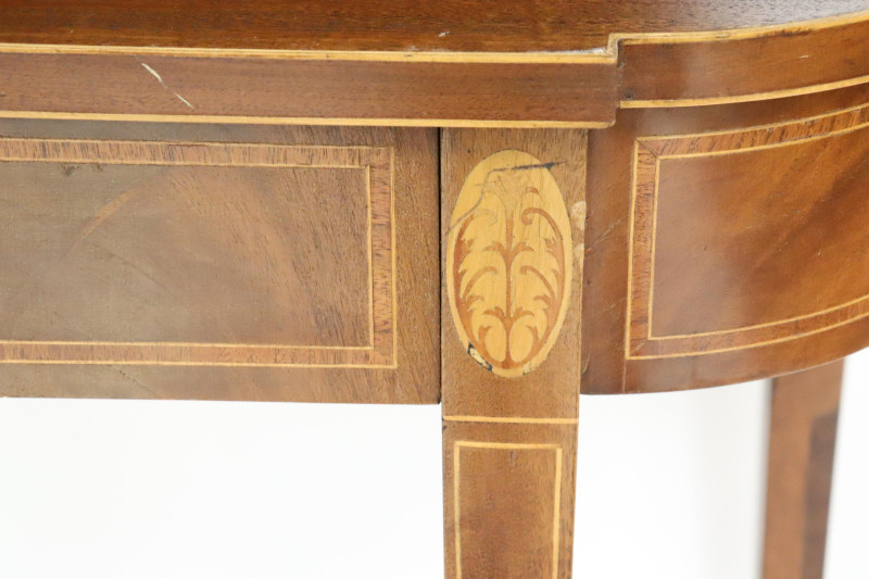 George III Style Inlaid Mahogany Games Table