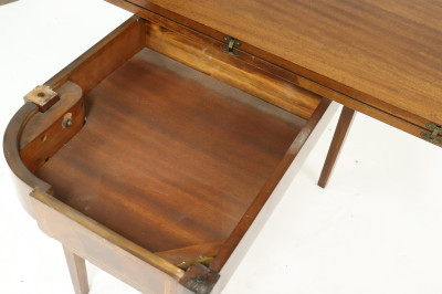 George III Style Inlaid Mahogany Games Table