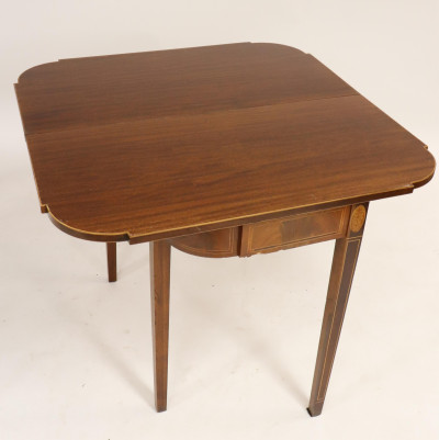 George III Style Inlaid Mahogany Games Table