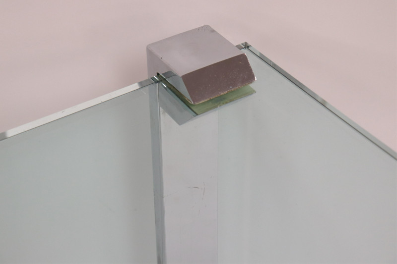 Pace Chrome &amp; Glass Parsons Table, circa 1970