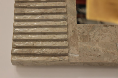 Maitland Smith Style Tessellated Marble Mirror