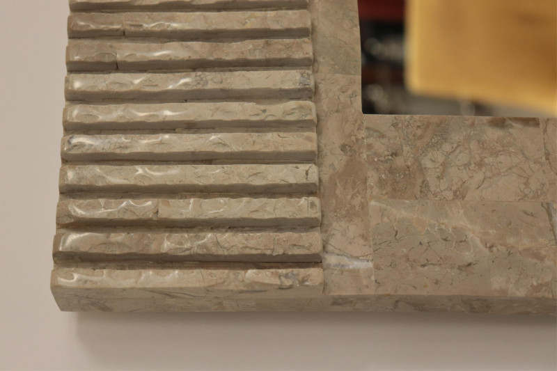 Maitland Smith Style Tessellated Marble Mirror