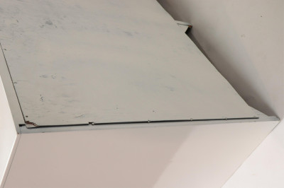 Pr Mid Century White Lacquer &amp; Lucite Dressers