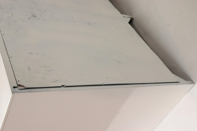 Pr Mid Century White Lacquer &amp; Lucite Dressers