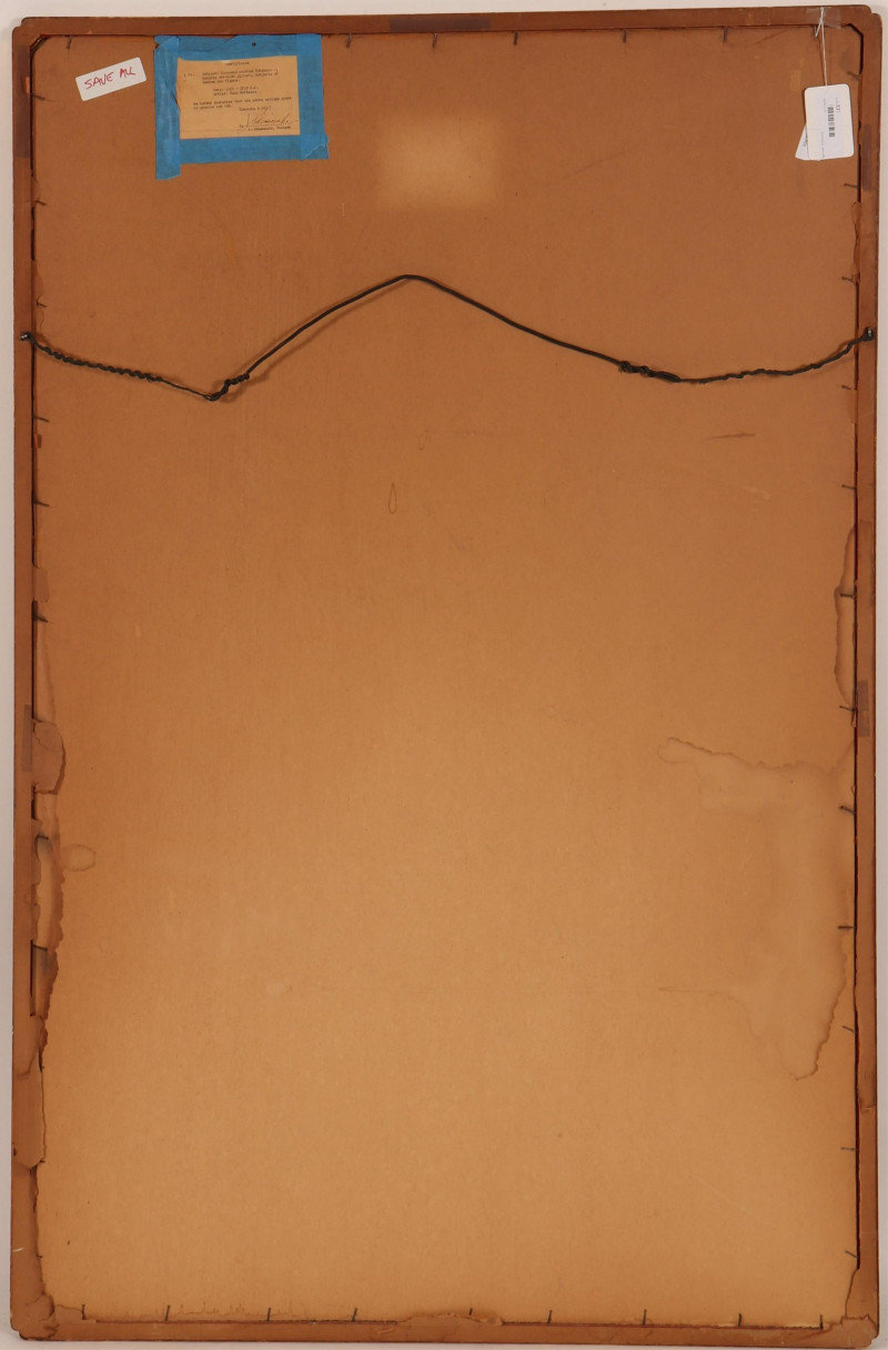 Kano Tanshin Morimosa, Bamboo w/ Figure, ink /silk