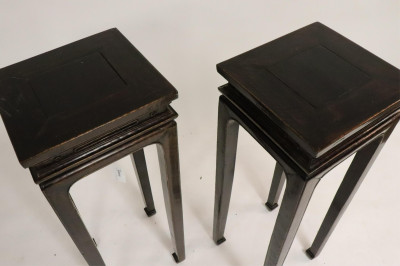 Pair of Tall Chinese Stands
