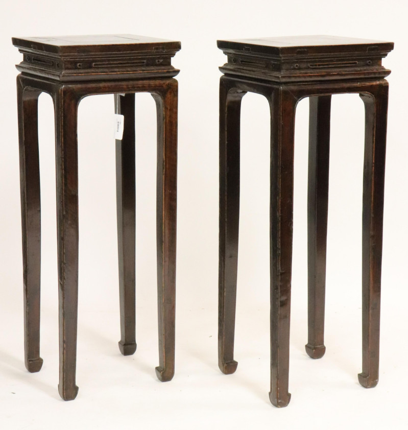 Pair of Tall Chinese Stands
