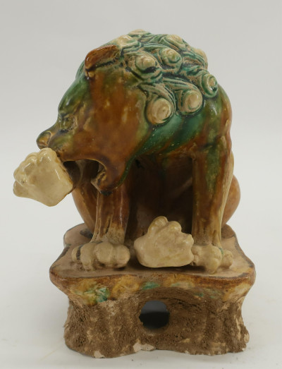 Sancai Glazed Pottery Figure of a Lion