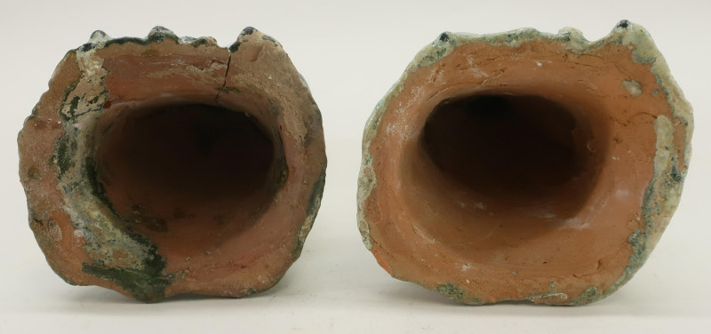 Two Han Dynasty Figural Lampstands