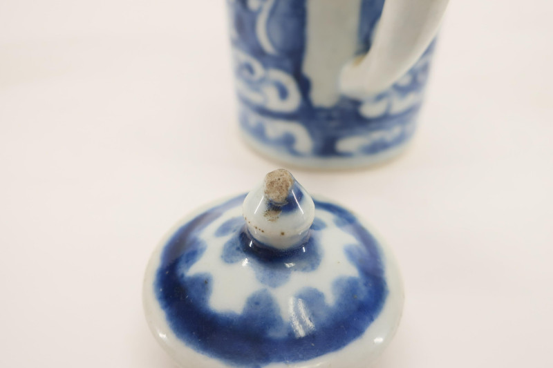 Chinese Ewer and Pair of Small Bottle Vases