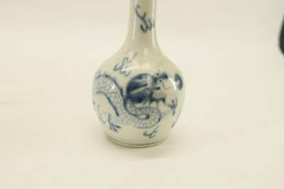 Chinese Ewer and Pair of Small Bottle Vases