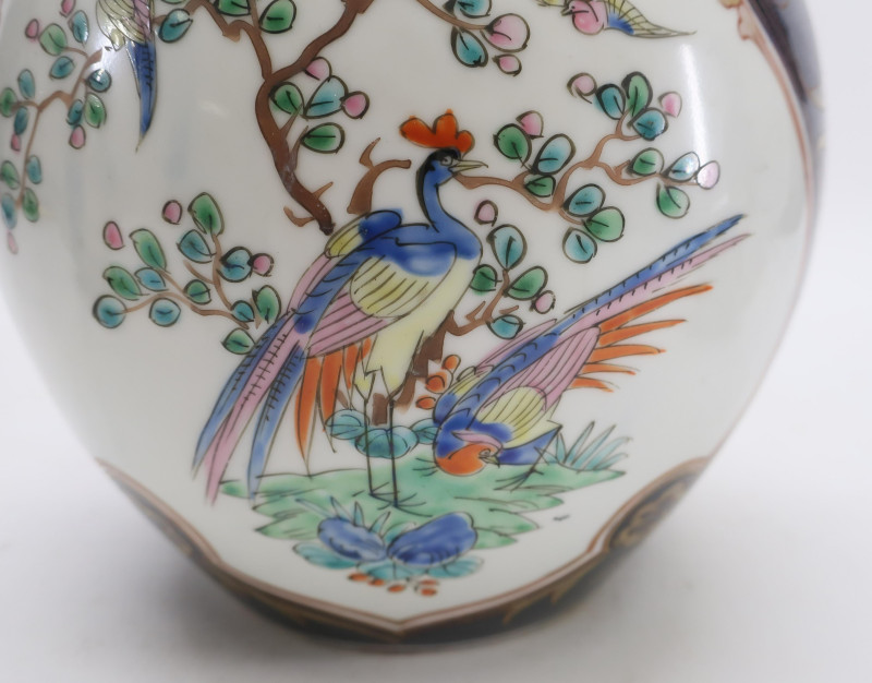 Samson Blue Scale Porcelain Vases, Worcester Style