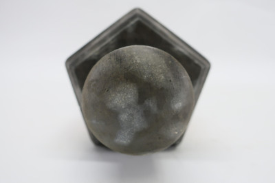 Chinese Glass and Pewter Tea Caddy