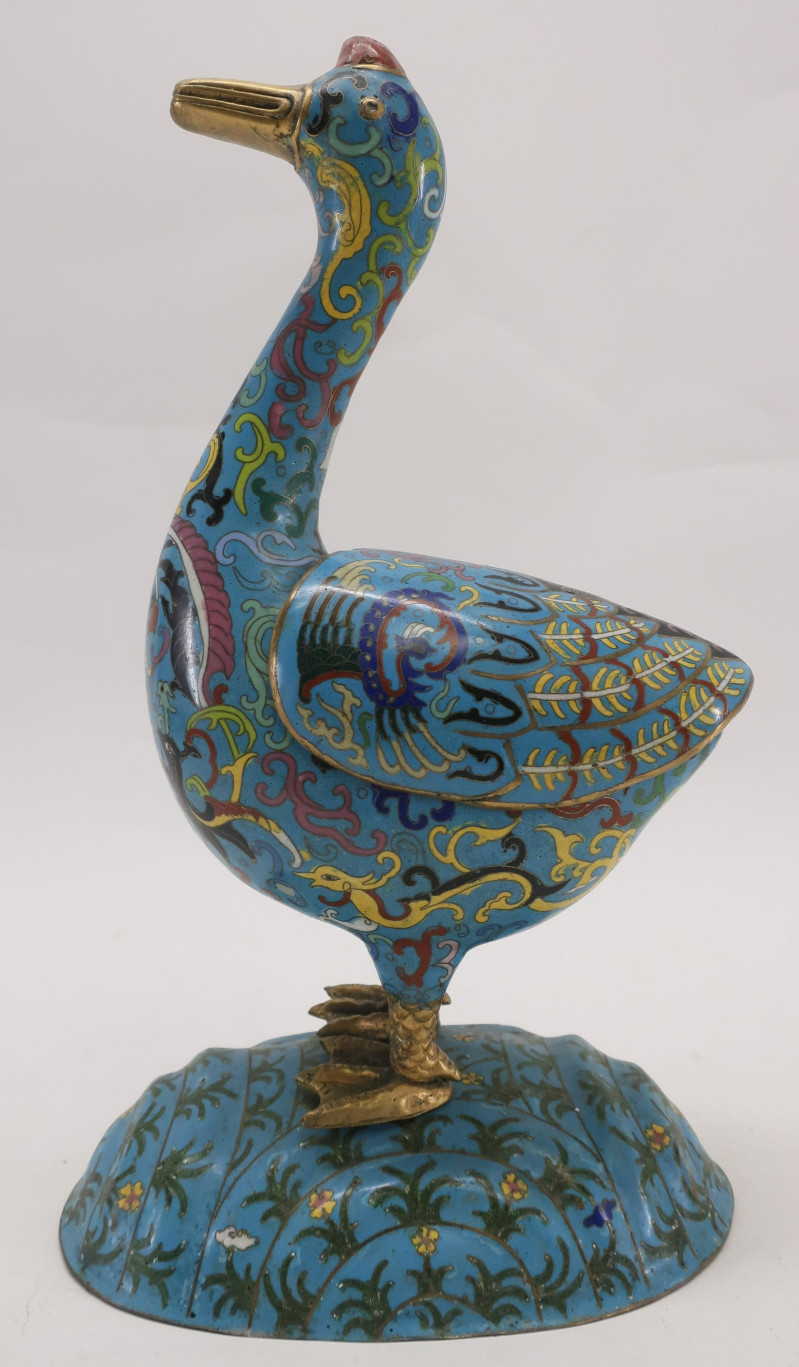 Cloisonné Goose Box