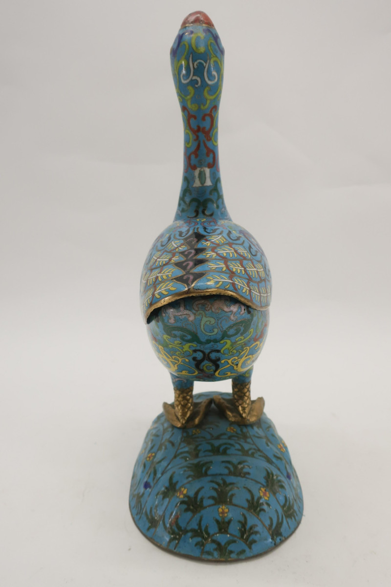Cloisonné Goose Box