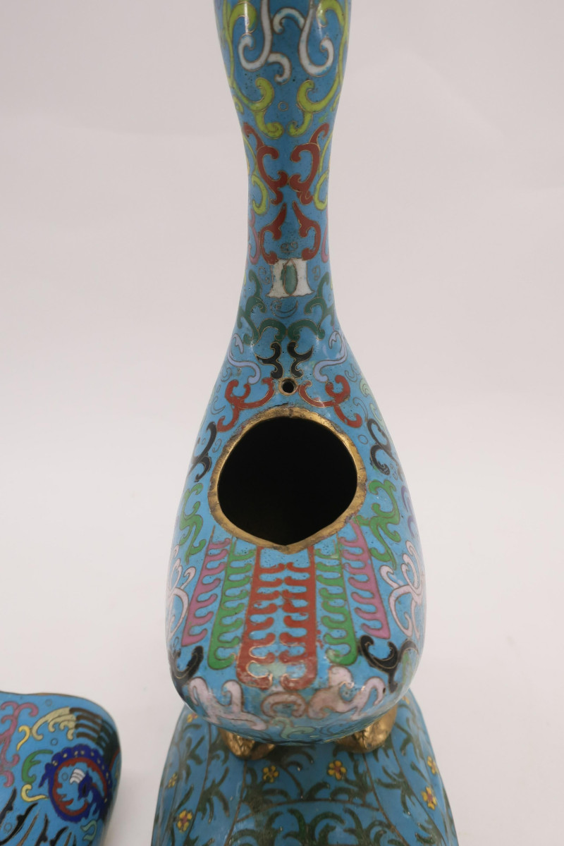 Cloisonné Goose Box