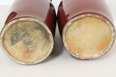 Two Sang De Boeuf Vases