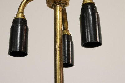 Large Imari and Famille Rose Vases Mounted as Lamp