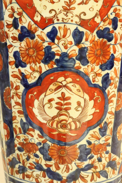 Large Imari and Famille Rose Vases Mounted as Lamp