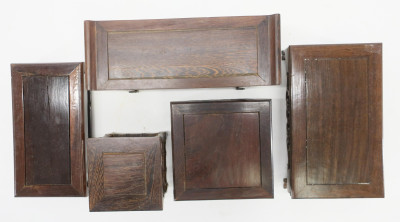 Five Small Chinese Wood Table Stands