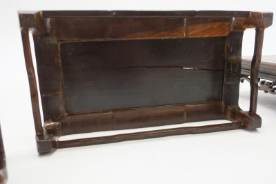 Five Small Chinese Wood Table Stands