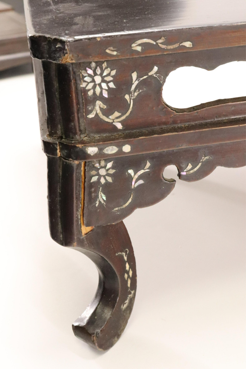 Collection of Chinese Rectangular Wood Table Stand