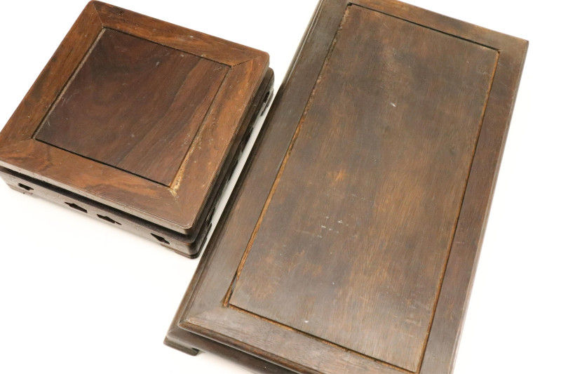 Collection of Chinese Rectangular Wood Table Stand